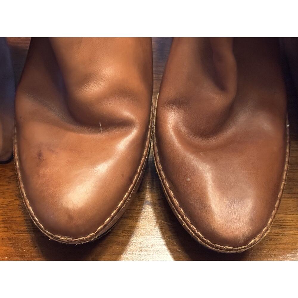 Size 9 Frye Boots Anna Cuff Pullover Knee Sexy Brown - Picture 8 of 12